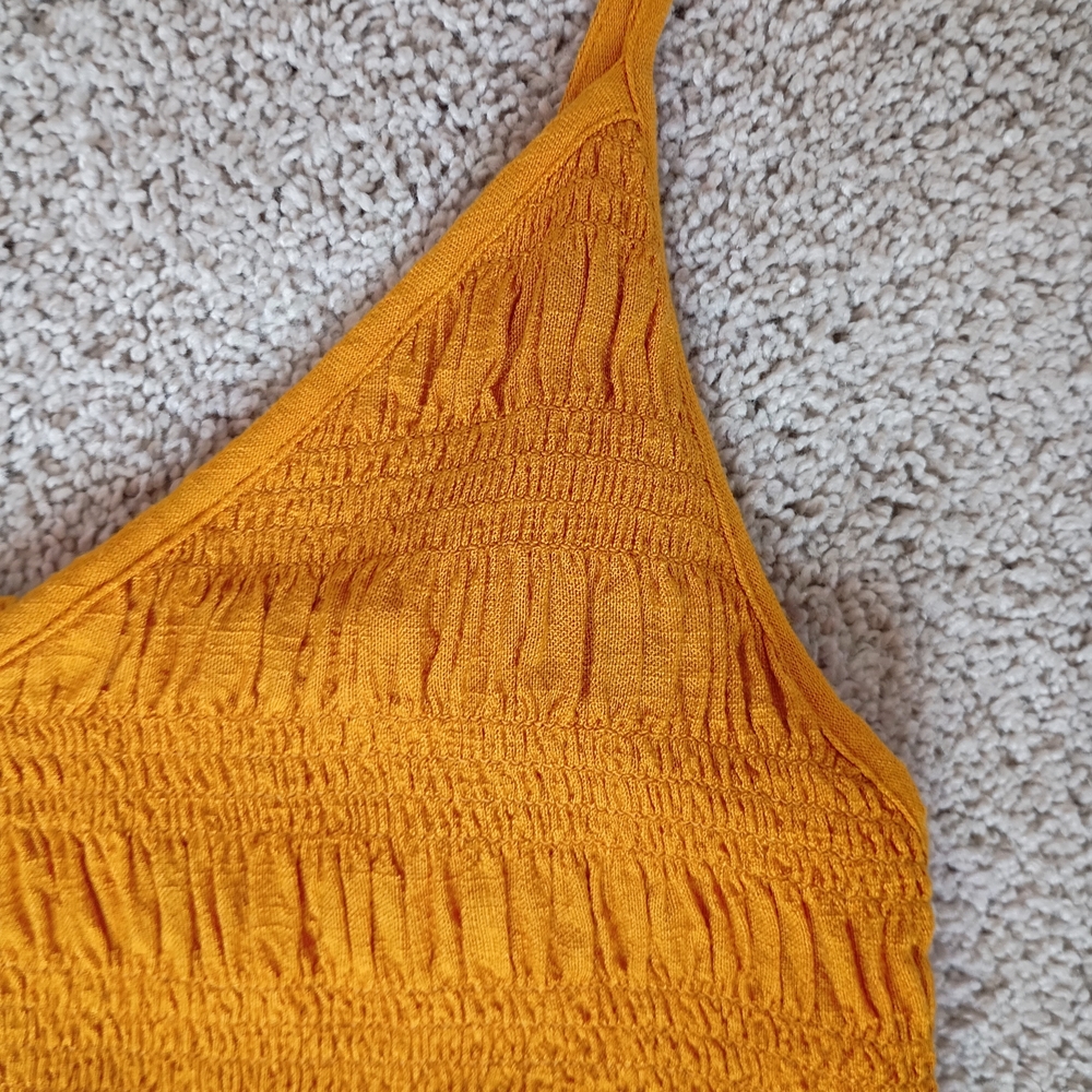 wild fable Spaghetti-Strap Midi Dress in Mustard Yellow - Picture 7 of 15